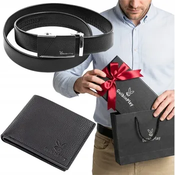 Peněženka DÁRKOVÁ SADA PRO MUŽE ELEGANTNÍ PÁSEK PENĚŽENKA DÁREK
