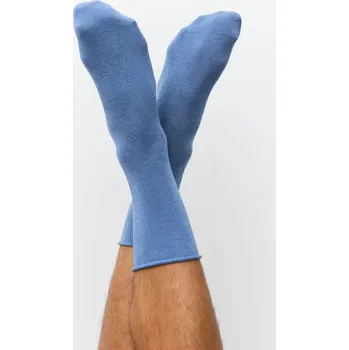 Pánské termo ponožky ALBERO NATUR BIO Ponožky 35-46 (rolovací, bez gumičky, nové barvy) 98% GOTS Bio bavlna 2% elastan Šedá tmavá 35/38