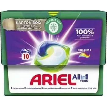 Kapsle na praní Z Německa Ariel Color+ All in 1 Pods 10 ks