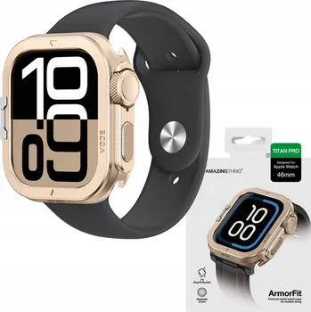 Pouzdro na mobilní telefon Kovové Pouzdro AMAZINGTHING Titan Pro pro Apple Watch 11 46 mm hliníkové - PLN
