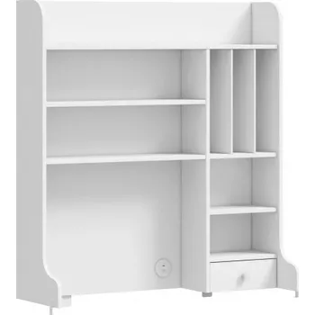 Psací stůl Vysoký nástavec s USB na psací stůl Vendella - bílá