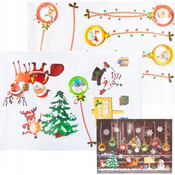 Vánoční dekorace SAMOLEPKY NA OKNA VÁNOČNÍ DEKORACE OKEN