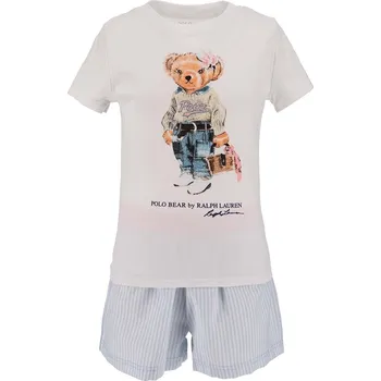 Dámské oblečení Dětské pyžamo Polo Ralph Lauren 4P0100 bílá 00X, vel. 147-155
