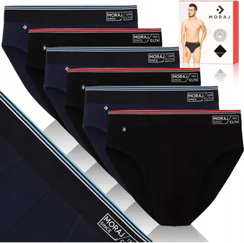 Slipy SLIPY PÁNSKÉ BAVLNĚNÉ - SADA 6 KUSŮ POHODLNÉ MORAJ *M