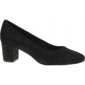 Dámské lodičky Boty Marco Tozzi 2-22438-43 Černo-zlaté 22243843085 39