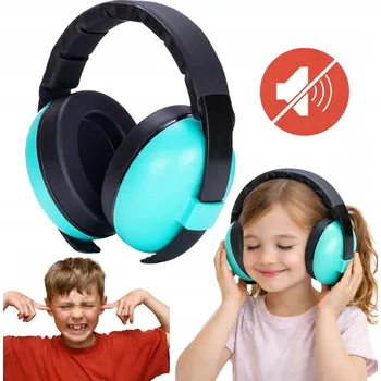 Chránič sluchu Ochranná sluchátka pro děti 0-3 roky, zelená