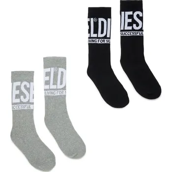 Pánské ponožky Dětské ponožky s bavlnou Diesel SKM-ZRAYBIPACK SOCKS 2-pack 00J4MX.0BAWN černá 99X, vel. 30/34