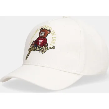 Módní doplněk Dětská bavlněná kšiltovka Guess H5RZ09.WO08O.PPY2 béžová 01X, vel. 52/54