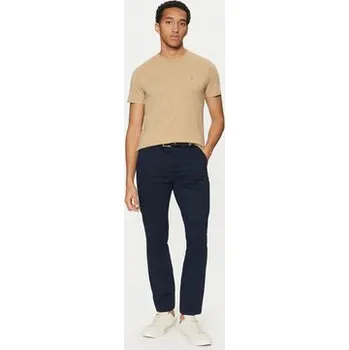 Pánské tričko Tommy Jeans T-Shirt Jaspe DM0DM20363 Béžová Slim Fit XS