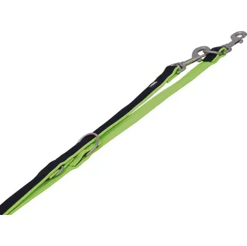 Vodítko pro psa Nobby MESH PRENO vodítko neoprén zelená neon M/L 200cm