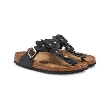 Dámské žabky Žabky Birkenstock Gizeh Flowers 1026719 Černá 36
