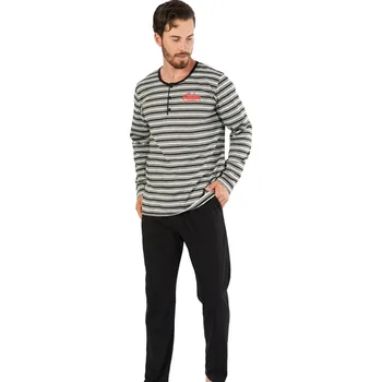 Pánské pyžamo Pyžamo pro muže 1P1298 šedá xxl