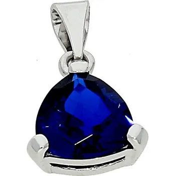 Módní doplněk Goldstore Přívěsek bílé zlato tmavěmodrý safír Váha: 1.01 g