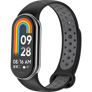 Eternico Sporty pro Xiaomi Smart Band 8 / 9 / 10 solid black and gray
