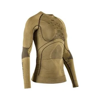 Dámské tričko X-Bionic Radiactor 4.0 Shirt LG SL Women GOLD/BLACK hnědá XS