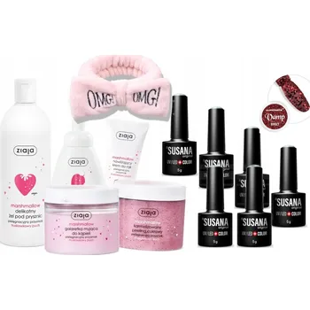 Kosmetická sada Ziaja Marshmallow sada kosmetiky Ziaja vánoční dárek zabalený