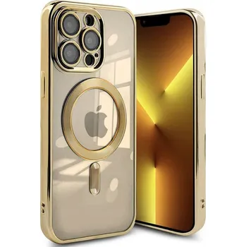 Pouzdro na mobilní telefon Zadní Kryt pro Apple iPhone 13 Pro Kryt MagColor Frame zlatý