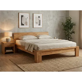 Postel Dubová postel Montana Rustika Rozměr: 180x200