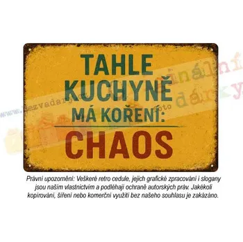 Plechová cedule Retro cedule - Kuchyně 8 - Plast / A5 ( 20x15cm)