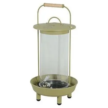 Napáječka pro ptáka Napáječka pro drůbež plnění shora,kov zelená 4l Zolux