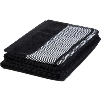 Ručník Ručník MAIARA s ozdobným prošíváním, černý 897233