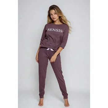 Dámské pyžamo Dámské pyžamo Dreams vínové XL