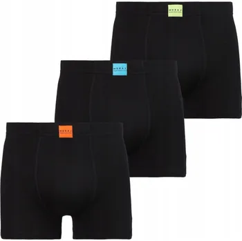 Pánské boxerky Moraj černé bavlněné velikost M sada 3 ks