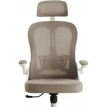 Otočná kancelářská židle HORSEKING béžová, ergonomická, se síťovinou a nastavitelnými prvky