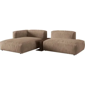 Pohovka Micadoni Sametová rohová pohovka Martina 285 cm, levá