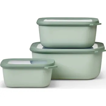 Dóza na potraviny Box na potraviny CIRQULA RECT XL, sada 3 ks, severská šalvěj, plast, Mepal - doprava zdarma od 2999 Kč