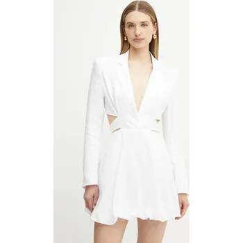 Dámské šaty Lněné šaty Bardot 59860DB bílá 00X, vel. L