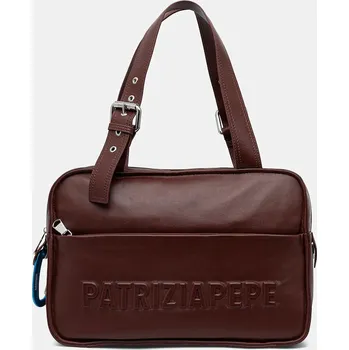 Kabelka Kožená kabelka Patrizia Pepe 2B0125.L113F hnědá 88X, vel. ONE SIZE