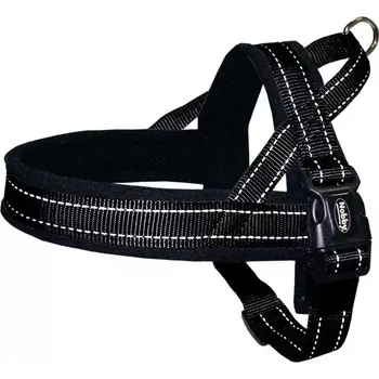 Postroj pro psa Nobby Classic Reflect Soft norský reflexní postroj černý XL