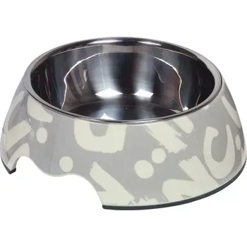 Miska pro psa Nobby Letter nerez miska v pouzdře s potiskem 350ml