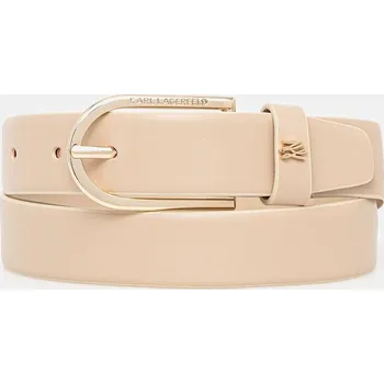 Opasek Kožený pásek Karl Lagerfeld K/AUTOGRAPH A3W33041 béžová 02X, vel. 65