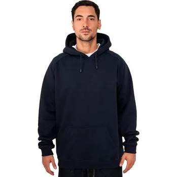 Pánská mikina Teplá pánská mikina klokanka do pasu Urban Classics 380 g/m Barva: modrá námořní, Velikost: 5XL