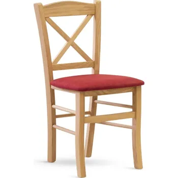 Jídelní židle CLAYTON – moderní design, různé látky a odstíny odstín dub lux 18 zelená