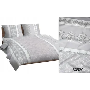 Povlečení Povlečení bavlněné 140x200 šedé ornamenty 3052 C bavlna Max