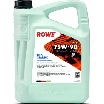 Převodový olej ROWE PŘEVODOVÝ OLEJ DO PŘEVODOVEK HIGHTEC TOPGEAR SAE 75W-90 HC 5 l.