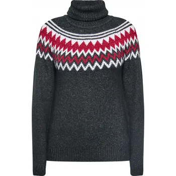 Dámský svetr Dámský pletený svetr usha - černý, L