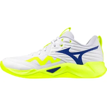 Pánská obuv Pánská sálová obuv Mizuno Wave Momentum Pro White/Lightning Yellow/Dazzlin EUR 48,5