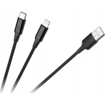Datový kabel Kabel USB A - USB C / Lightning (2v1) 1m