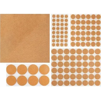 Podložka pod nábytek 69-025 PLSTĚNÉ PODLOŽKY POD NÁBYTEK 125 KS MIX HNĚDÉ