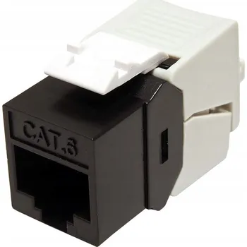 Konektor ROLINE Keystone konektor RJ45 kat. 6, černý, nestíněný, 180°