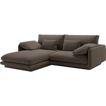 Pohovka Micadoni Sametová rohová pohovka Torino 220 cm, levá