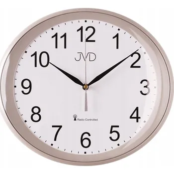 Hodiny Béžové nástěnné hodiny řízené rádiem JVD RH64.5