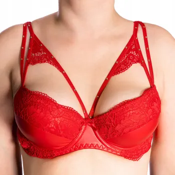 Dámské spodní prádlo Fenome push-up podprsenka červená velikost 85C