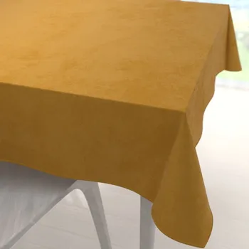 ubrus Sametový čtvercový ubrus Velvet Premium SVP-047 Hořčicový 40x40 cm