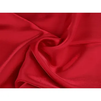 Šatovka se šanžánovým efektem BA + PES, barva 4 (2) červená