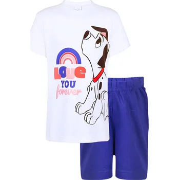 Dívčí pyžamo PYŽAMO DISNEY BAMBI Erve 39031 bílo - fialové short Velikost: 92